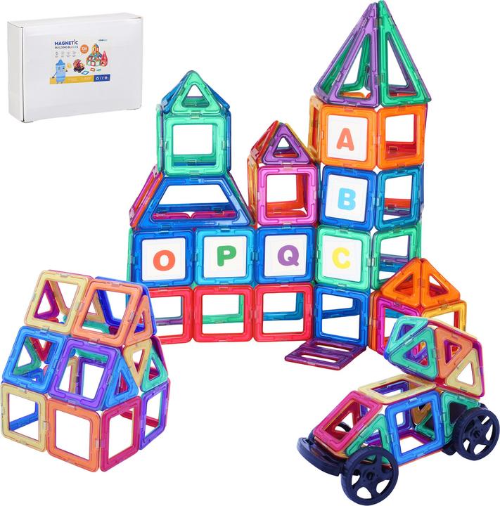 Relaxdays Magnetbausteine Set für Kinder