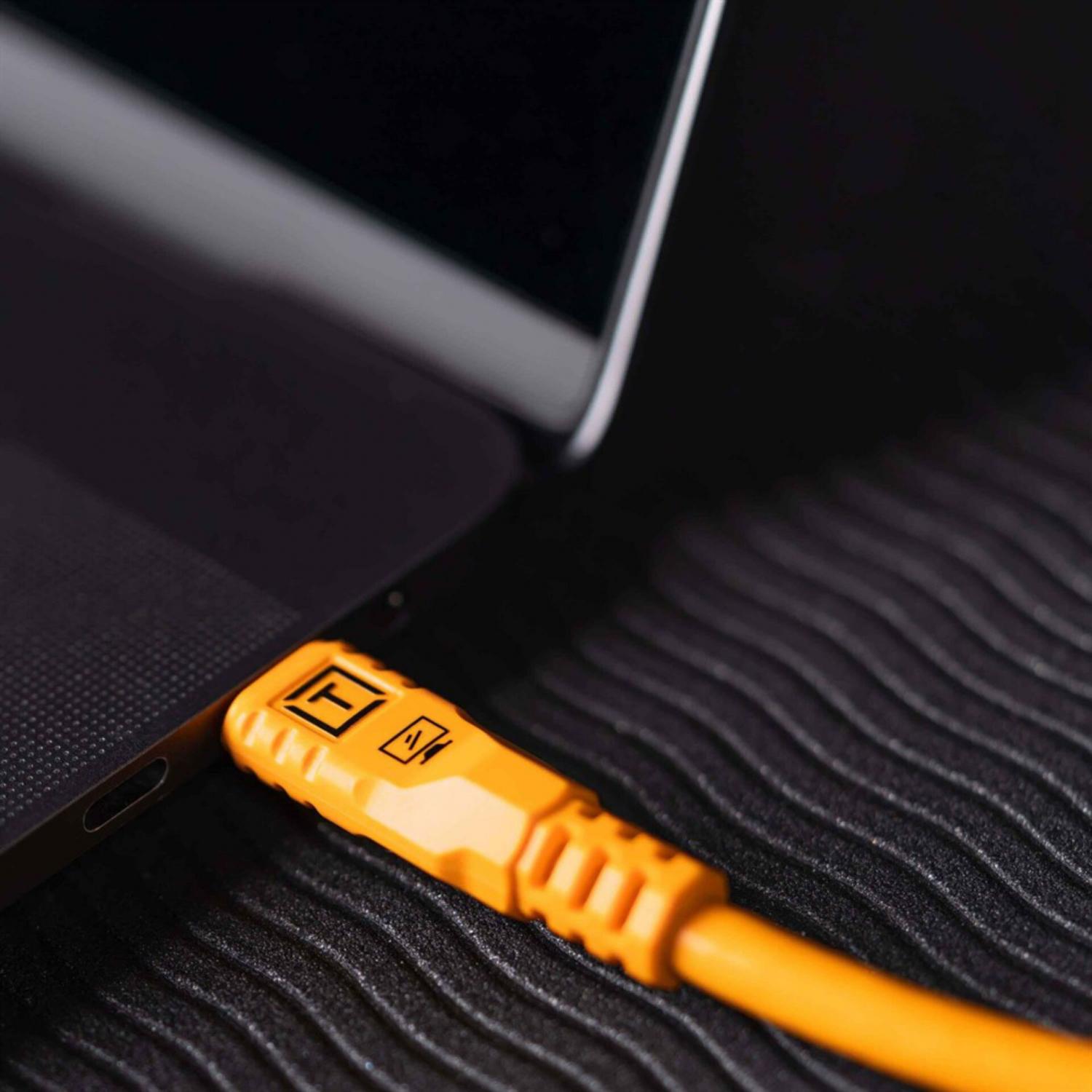 Thumbnail - Tether Tools TetherPro USB-C Optima 10G gerade orange 9,4m (9.40 m, USB 3.2 Gen 2), USB Kabel
