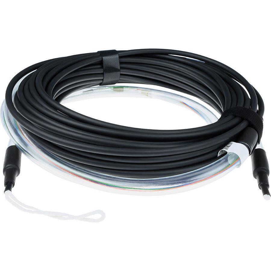 ACT 90 metri di cavo multimodale 50/125 OM3 per interni/esterni 12 fibre con connettori LC (UTP, CAT7, 90 m), Cavo di rete