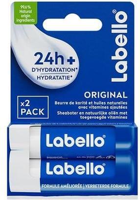 Image du produit LABELLO Duo Original Baume à Lèvres Enrichi en Naturel 5.5ml (Baume à lèvres, 5.50 ml)