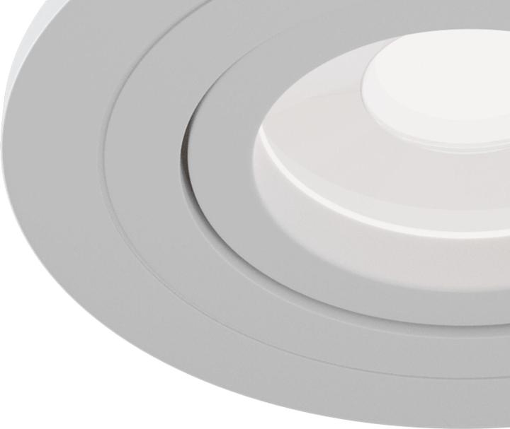 Produktbild Maytoni Atom Downlight, Einbauleuchte GU10 hellgrau Ø92mm (940 lm, GU10)