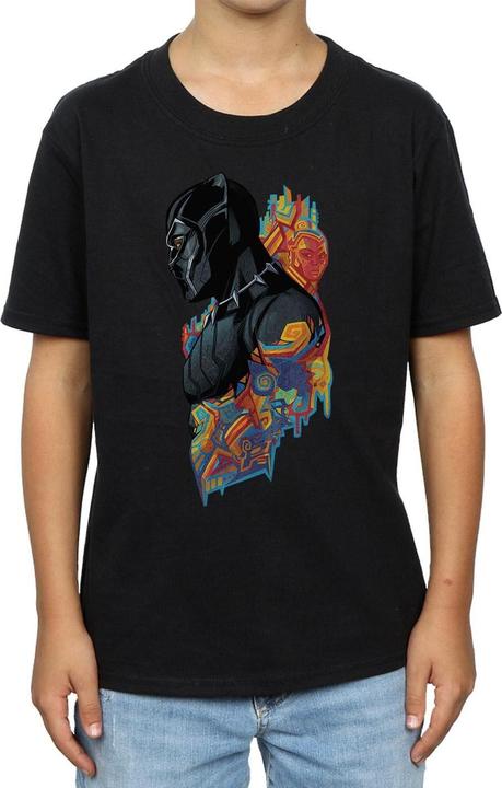 Actual product image Boys Black Panther Profile T-Shirt (128)