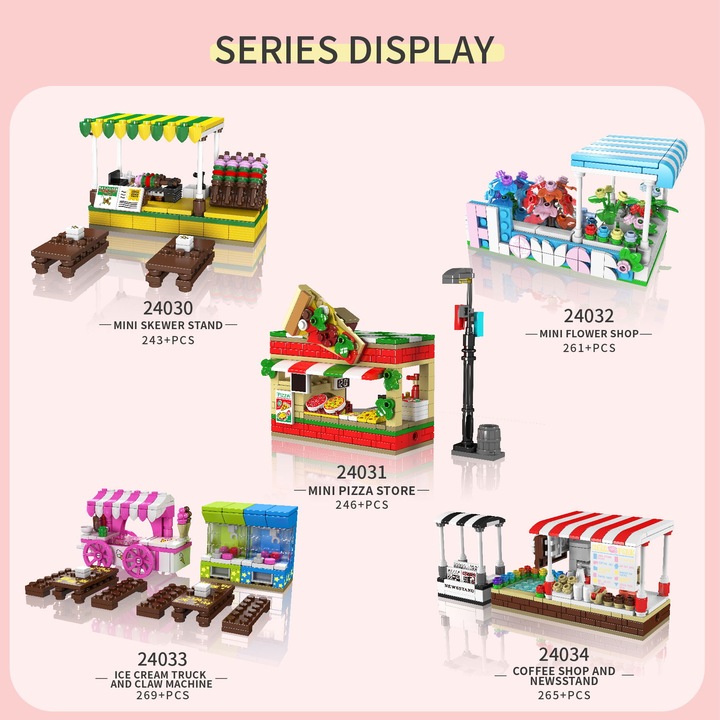 Actual product image Mould King Ramen stand & vending machine