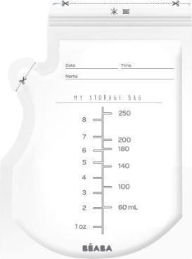 Beaba Aufbewahrungsbeutel für Muttermilch 250ml x50