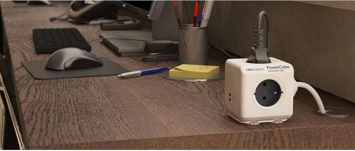 Produktbild Allocacoc PowerCube S+ (6 x, Typ 13, USB-A, 3 m)