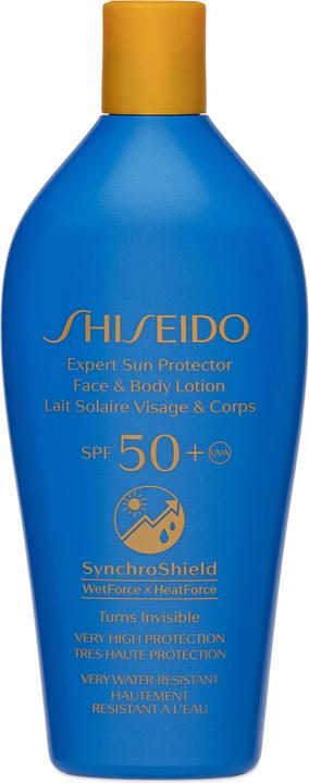 Image du produit Shiseido Lotion solaire protectrice experte pour le visage et le corps SPF50 (Crème solaire, SPF 50, 300 ml, 377 g)