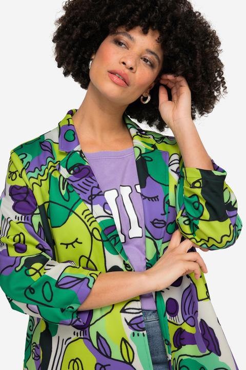 Produktbild Angel of Style Blazer, Gesichterdruck, offene Form, 3/4-Ärmel (50)