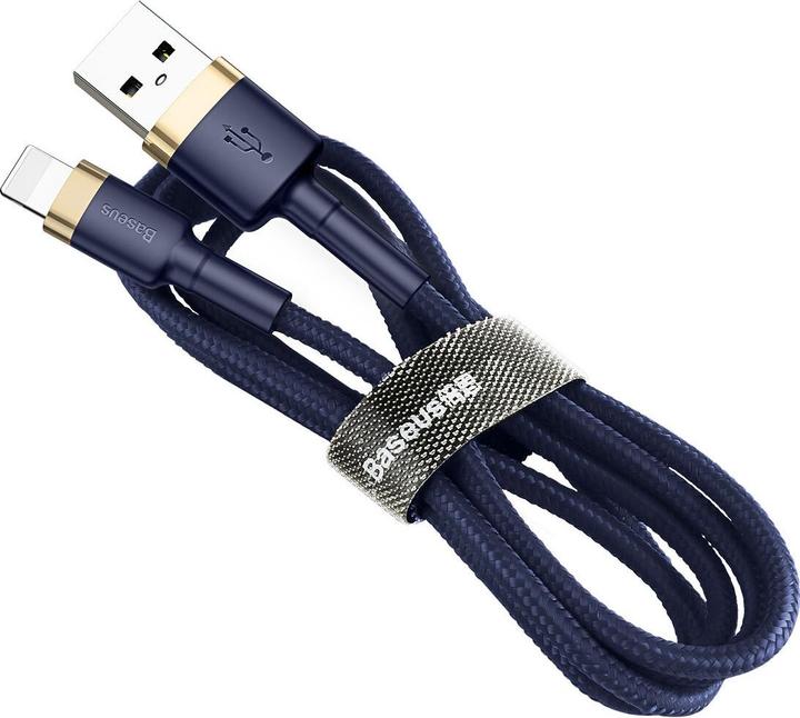 Produktbild Baseus Cafule Lightning cable 2.4A 1m (Gold+Dark blue) (1 m, USB 4.0)