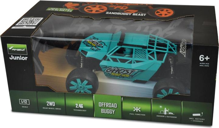 Image du produit Amewi Buggy Ghost 2WD turquoise, 1:12, RTR (RTR Prêt à fonctionner)