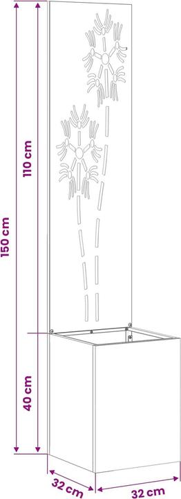 Produktbild vidaXL Gartensichtschutz (32 cm)
