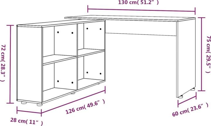 Produktbild VidaXL Imani (130 x 60 x 75 cm)