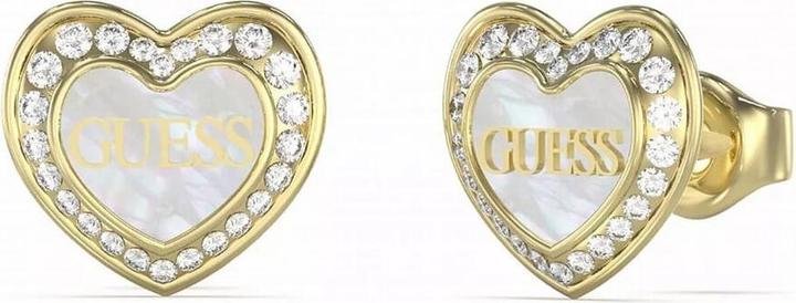 Guess Lovely Amami Gold Plated Pearl Earrings JUBE04028JWYGWHT/U (Chirurgenstahl)