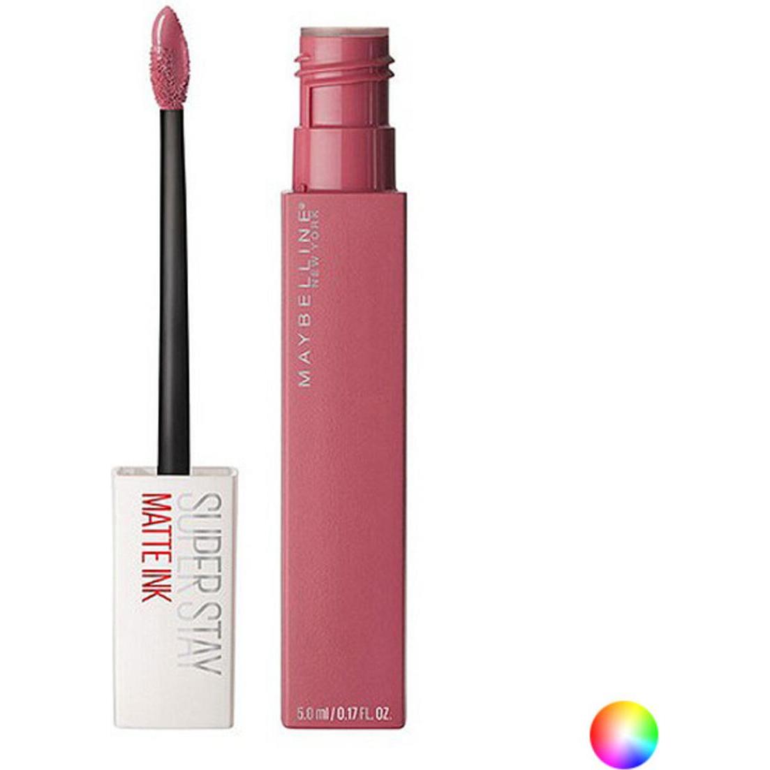 Maybelline New York Rosa Rossetto + Lucidalabbra, Inchiostro Liquido Opaco Superstay