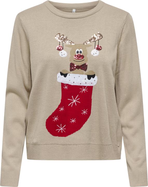 Actual product image Only Pullover XMAS SHINE Strickpullover R-Neck (XS)