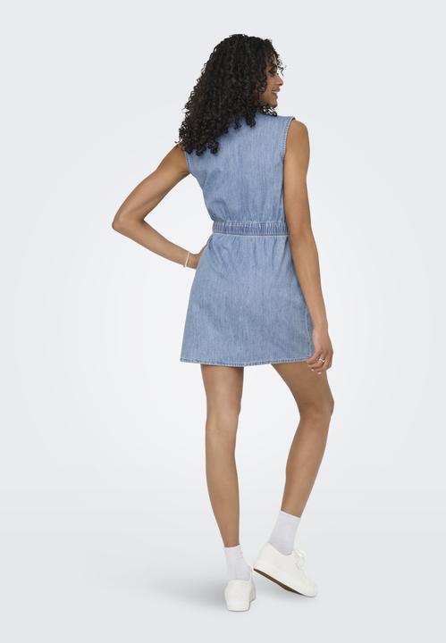 Produktbild Only Normal geschnitten V-Ausschnitt Midikleid Jeanskleid (M)