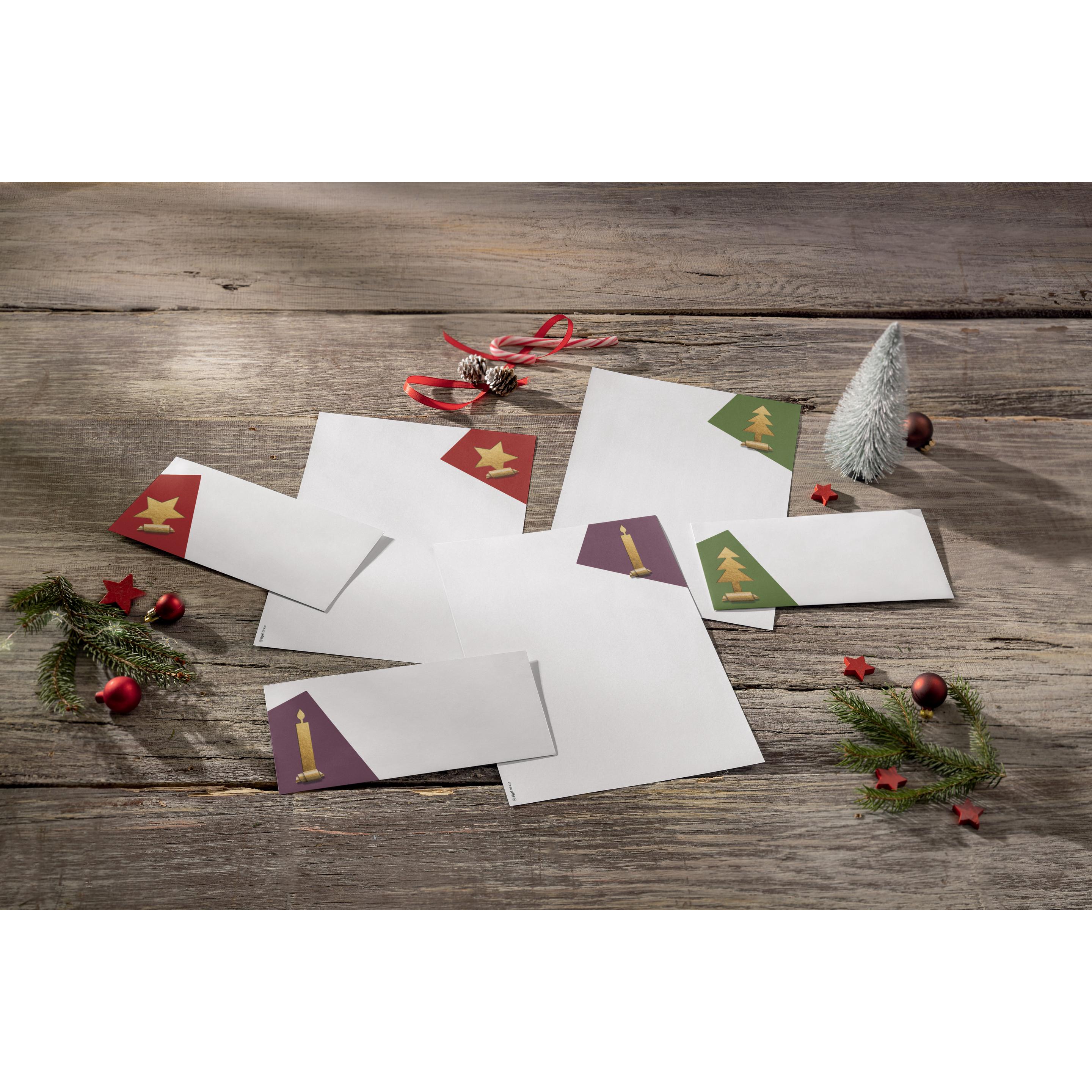 Thumbnail - Sigel, Geschenkverpackung, W'Papier Cut-out Style gold A4 (Geschenkpapier, 25 x)