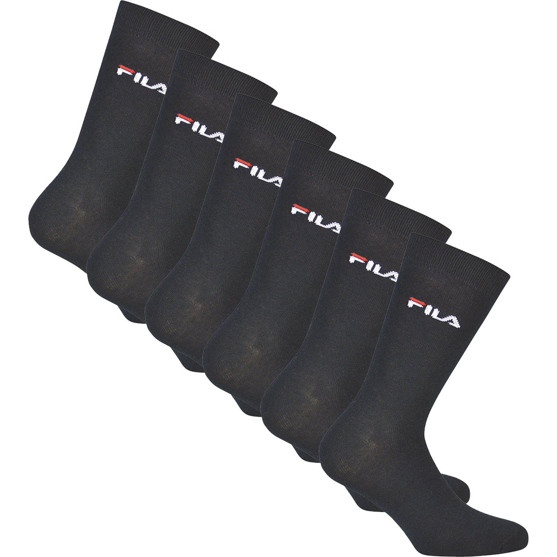 FILA, Herren, Socken, Socken Sportlich Bequem sitzend, Weiss, (6er Pack, 35 - 38)