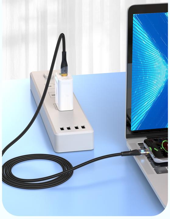 Actual product image Tellur Data Cable Type-C to Type-C PD60W 100cm Black (1 m, USB 3.2 Gen 2, 60 W)