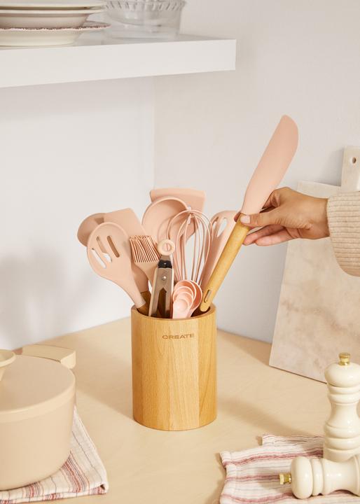 Immagine prodotto Create Küchenutensilien-Set - Silikon und Holz
