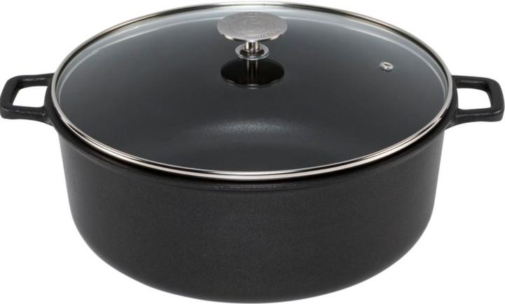Actual product image de Buyer Choc Extreme frying pot non-stick with glass lid, induction (24 cm, Casserole + Stewpot, Aluminium)
