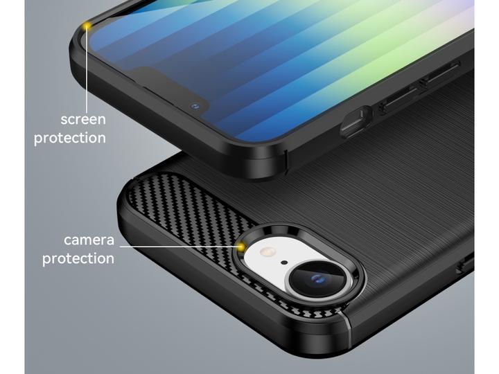 Produktbild Screenguard Carbon Brushed Soft TPU Hülle (Apple iPhone 17e)