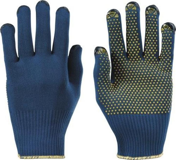 Actual product image Honeywell Gloves PolyTRIX BN 914 size 9 blue/yellow EN 388 PPE category II (9)