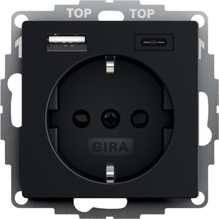 Produktbild Gira 2459005 SCHUKO SH USB-Spannungsvers