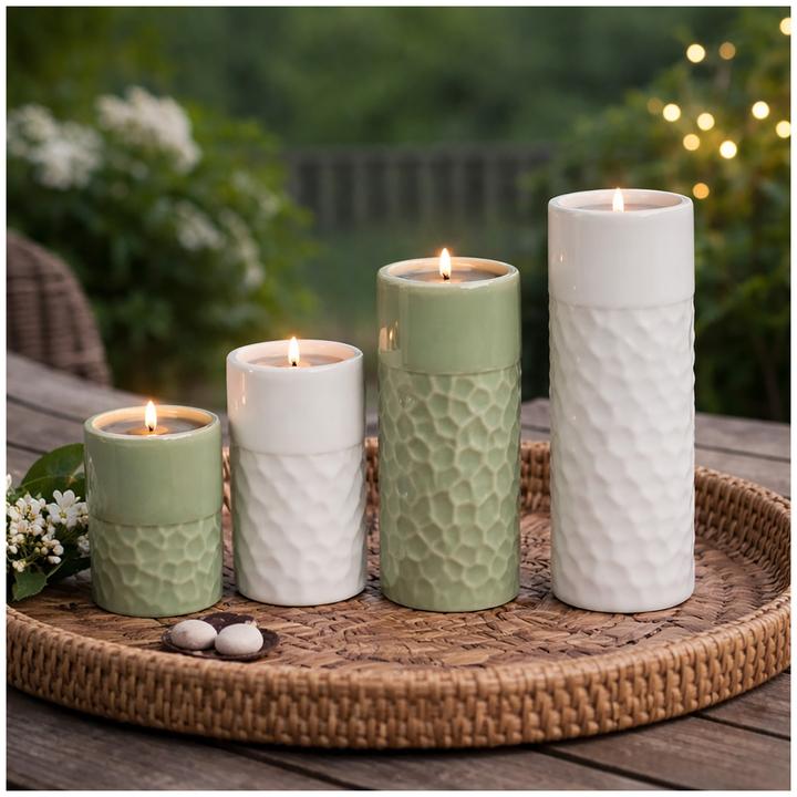 Produktbild HTI-Living Teelichthalter Porzellan (4 x)