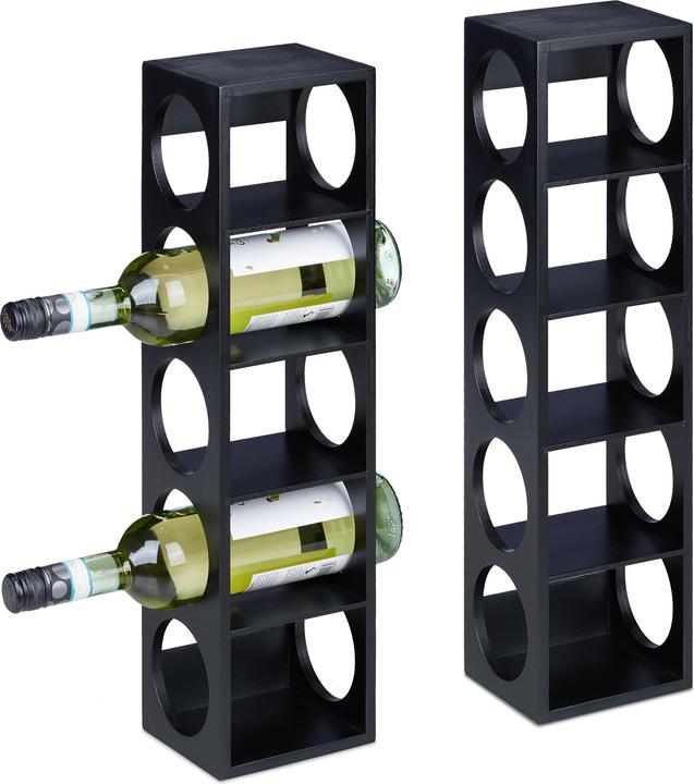Actual product image Relaxdays Wine rack (14 x 12 x 53 cm, 5 Fl.)