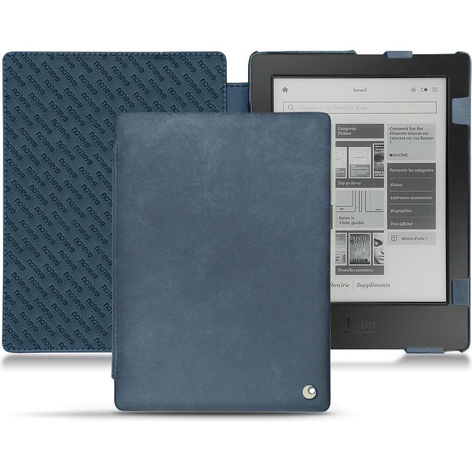 Noreve Lederschutzhülle horizontal (Aura H2O), Tablet Hülle, Blau