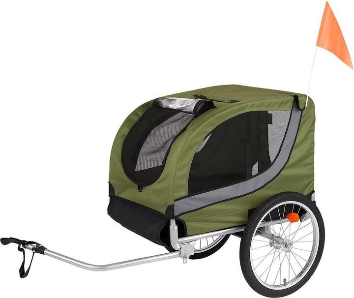 Flamingo Fietskar Tybalt â€“ Groen, 76 Ã— 57 Ã— 65,5 cm | Geschikt voor Fiets & E-bike