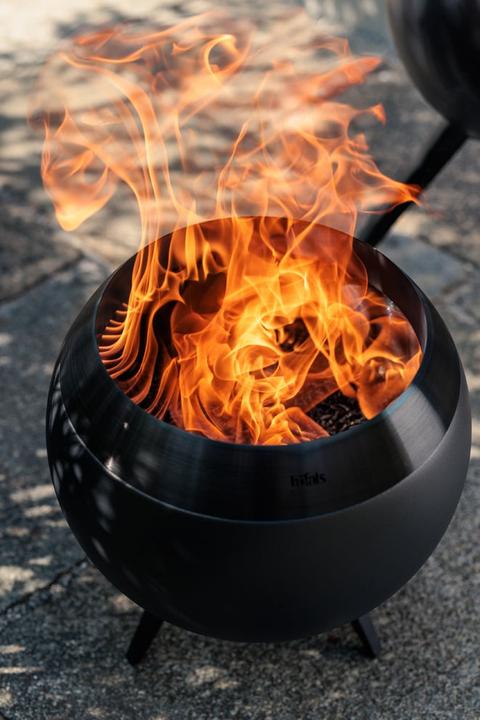 Produktbild Höfats MOON 45 all black Feuerkorb mit niedrigem Fuss (45 cm)