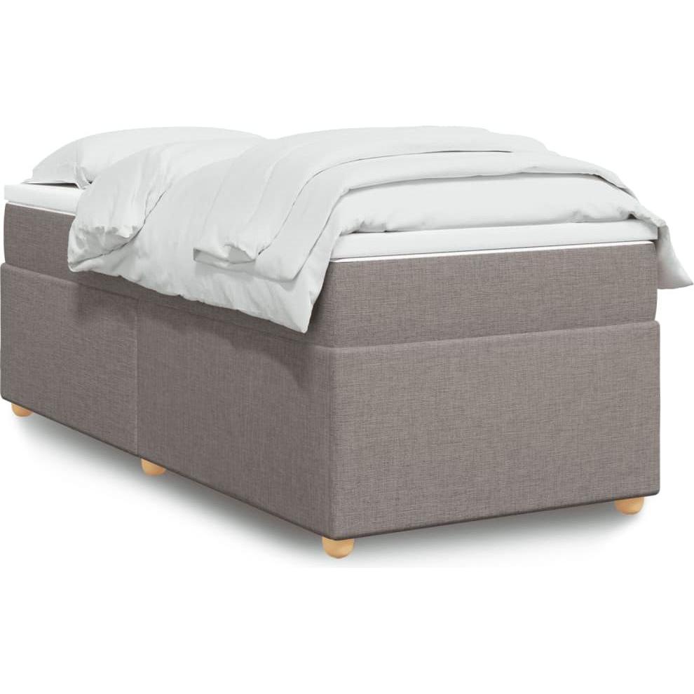 VidaXL, Bett, Bo x springbett mit Matratze 90 x 200 cm Stoff (90 x 200 cm)