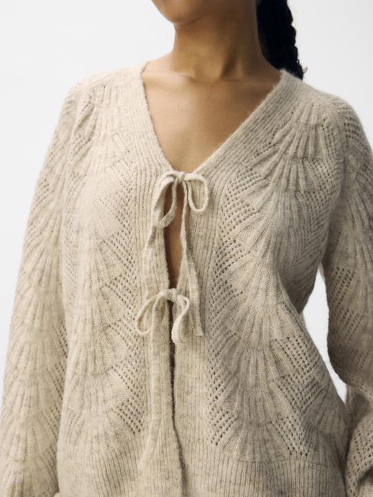 Actual product image Object Schleifenverziertes Strickjacke (M)
