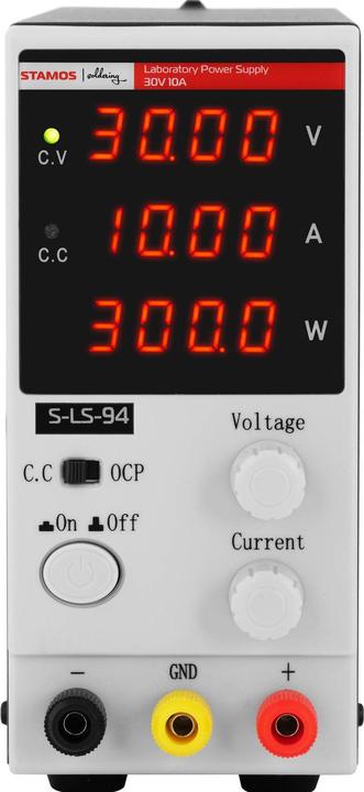 Produktbild Stamos Labornetzgerät regelbar Labornetzteil Netzgerät Netzteil Trafo 30 V 10 A DC