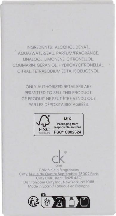 Image du produit Calvin Klein One (Eau de toilette, 50 ml)
