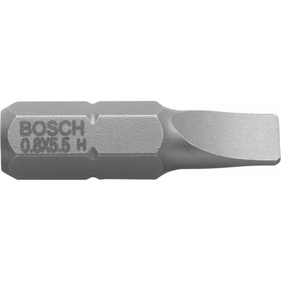 Thumbnail - Bosch Professional Zubehör, Bits, Schrauberbit Extra-Hart S 1,0 x 5,5, 25 mm, 3er-Pack (5.5 mm)