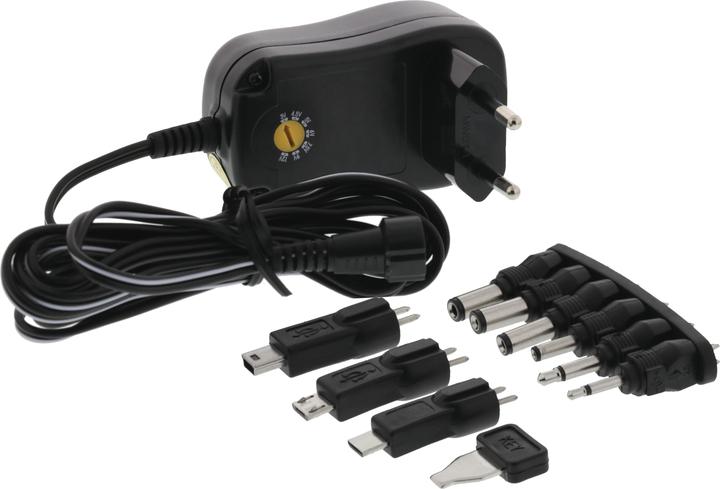 Produktbild Deltaco AC/DC Universal Plug-in Adapter, 1000mAh
