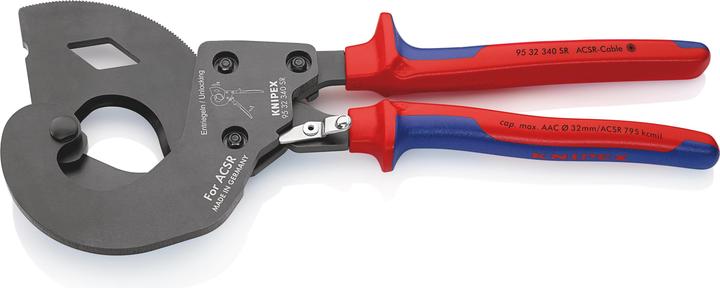 Productafbeelding Knipex ACSR Bovenleidingknipper (ratelprincipe) 95 32 340 SR (340 mm)