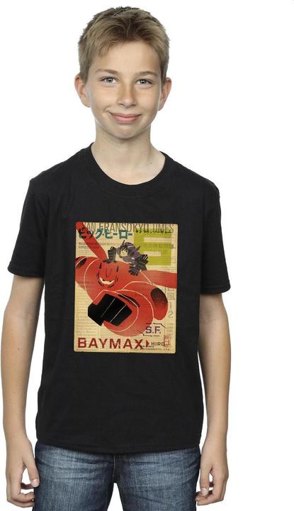 Produktbild Disney Big Hero 6 Baymax Flying Baymax Newspaper TShirt Jungen (128)