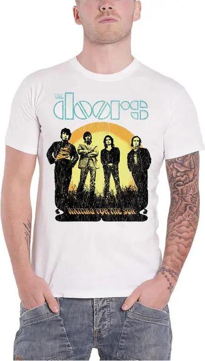 Actual product image The Doors Unisex Adult Waiting For The Sun T-Shirt (XXL)