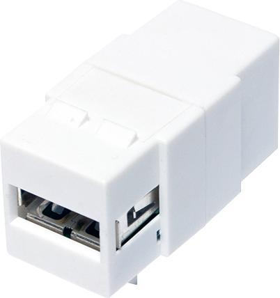 Produktbild LogiLink Keystone Verbinder USB2.0-A Buchse USB2.0-B Buchse (Keystone Modul)
