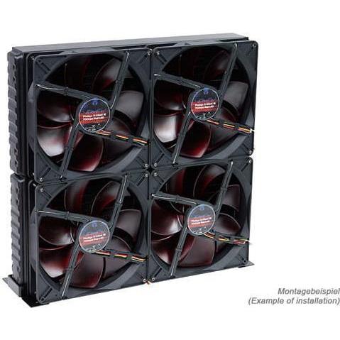 Thumbnail - Alphacool Nova 1080 Lüfterblende 4x180mm - Black (180 mm), Wasserkühlung Radiator, Schwarz
