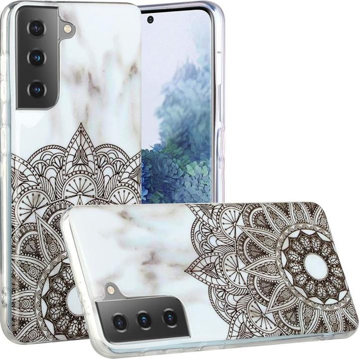 Produktbild Cover-Discount Galaxy S21+ - Softes Silikon Gummi Case Marbel Mandala (Samsung Galaxy S21+)