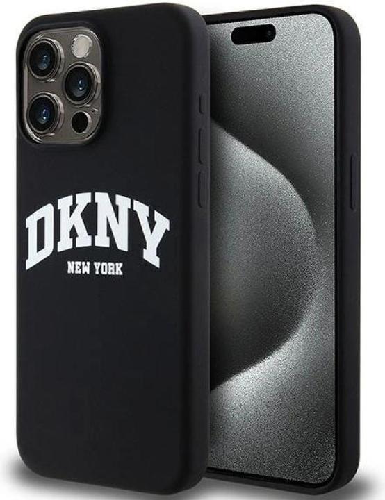 Produktbild DKNY DKHMP13XSNYACH iPhone 13 Pro Max 6.7" czarny/black hardcase Liquid Silicone White Printed Logo (Apple iPhone 13 Pro Max)