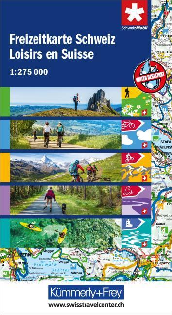 Produktbild Kümmerly+Frey Wanderkarte Freizeitkarte Schweiz 1:275.000