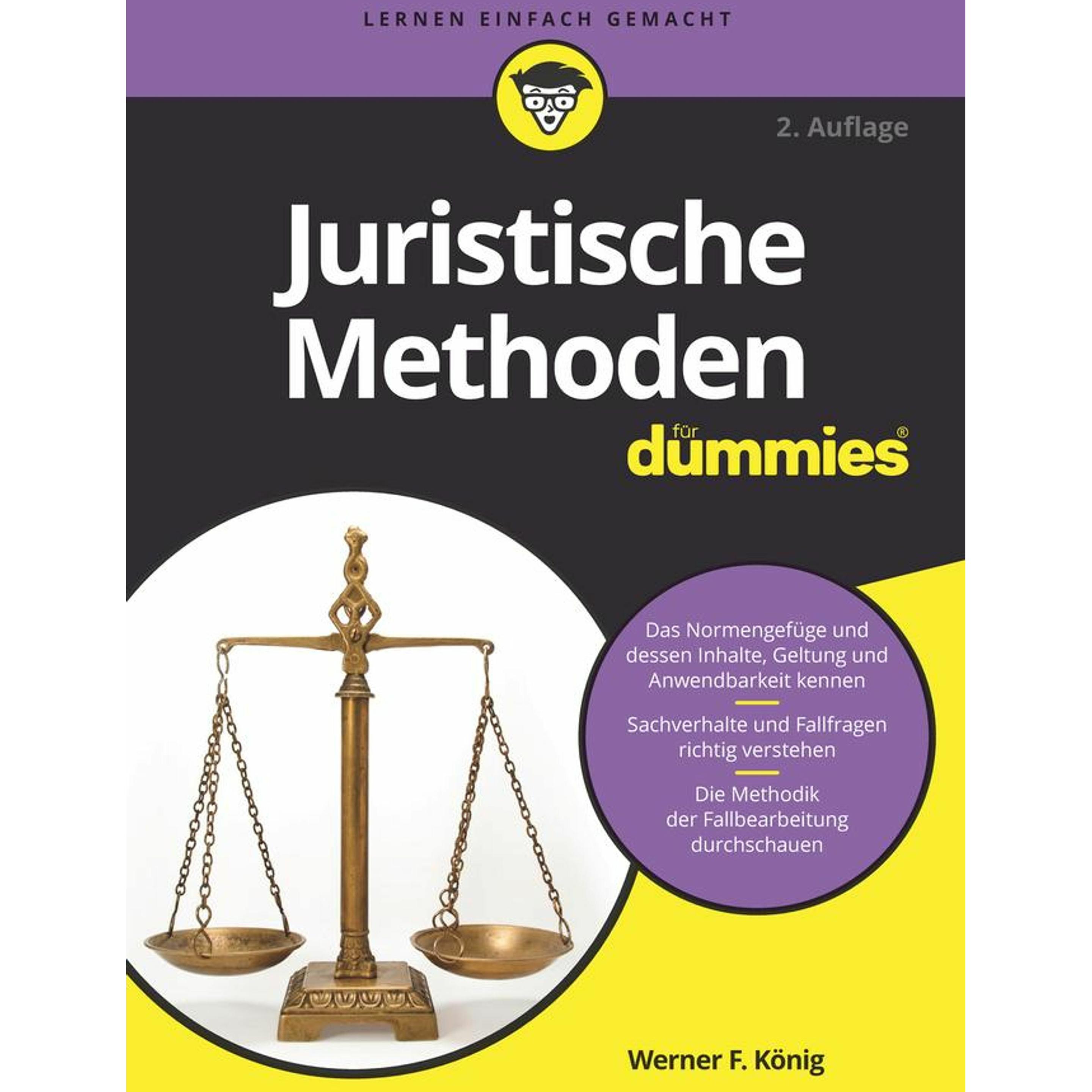 Juristische Methoden für Dummies, Fachbücher von Werner König