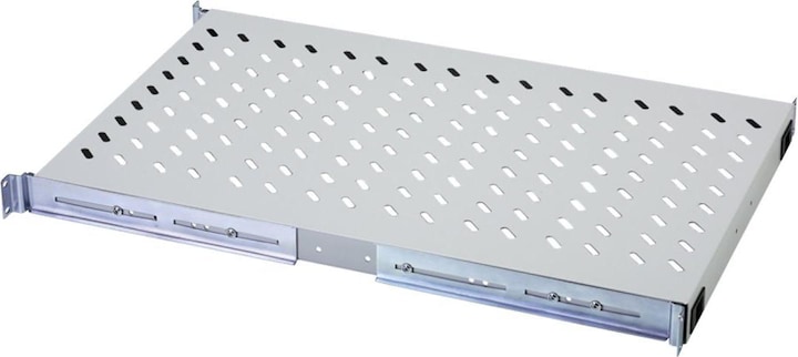 Image du produit Digitus DN-19 TRAY-2-1000 Étagère coulissante 720mm, max. 65kg gris