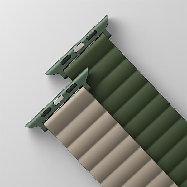 Produktbild Uniq pasek Revix Apple Watch Series 1/2/3/4/5/6/7/8/SE/SE2/Ultra 42/44/45/49mm. Reversible Magnetic (42 mm, 44 mm, 45 mm, 49 mm, Silikon)