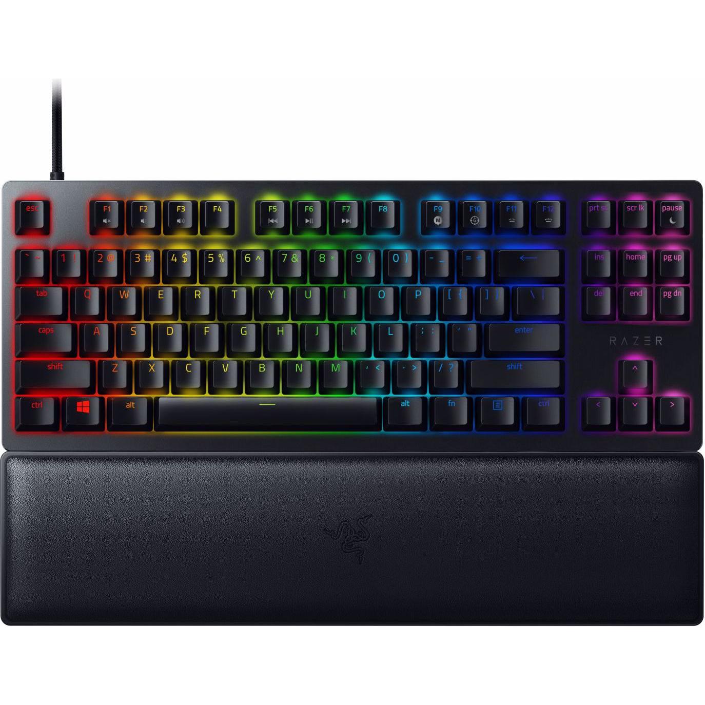Razer Huntsman V2 (US, Kabelgebunden), Tastatur, Schwarz